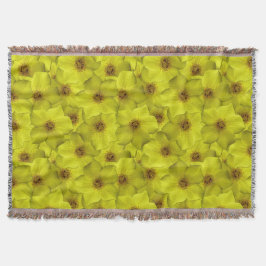 Shrubby Cinquefoil Seamless Mönster Filt