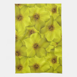 Shrubby Cinquefoil Seamless Mönster Kökshandduk