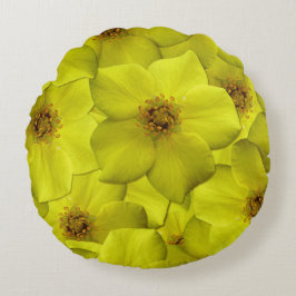 Shrubby Cinquefoil Seamless Mönster Rund Kudde