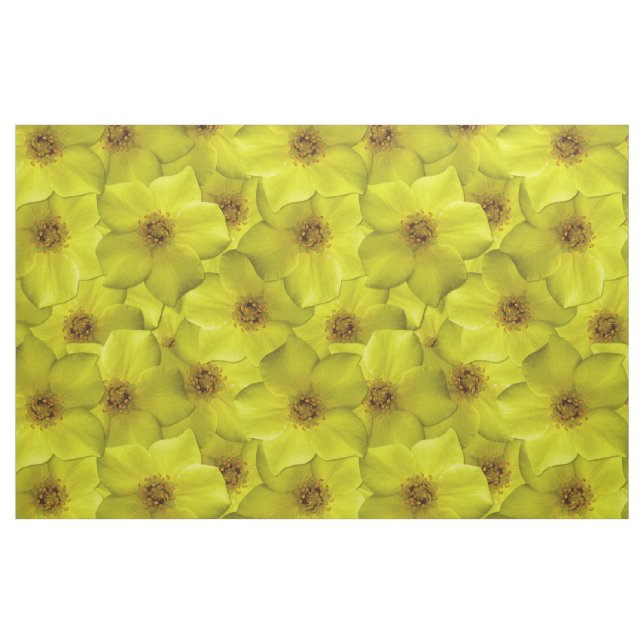 Shrubby Cinquefoil Seamless Mönster Tyg (Fat Quarter)