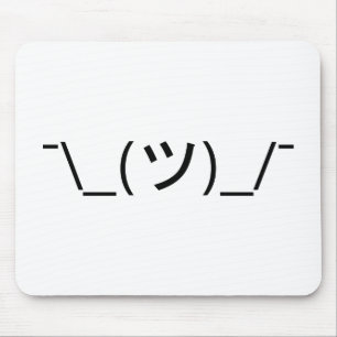Shrug Emoticon ¯\_(ツ)_/ japanska Kaomoji Musmatta