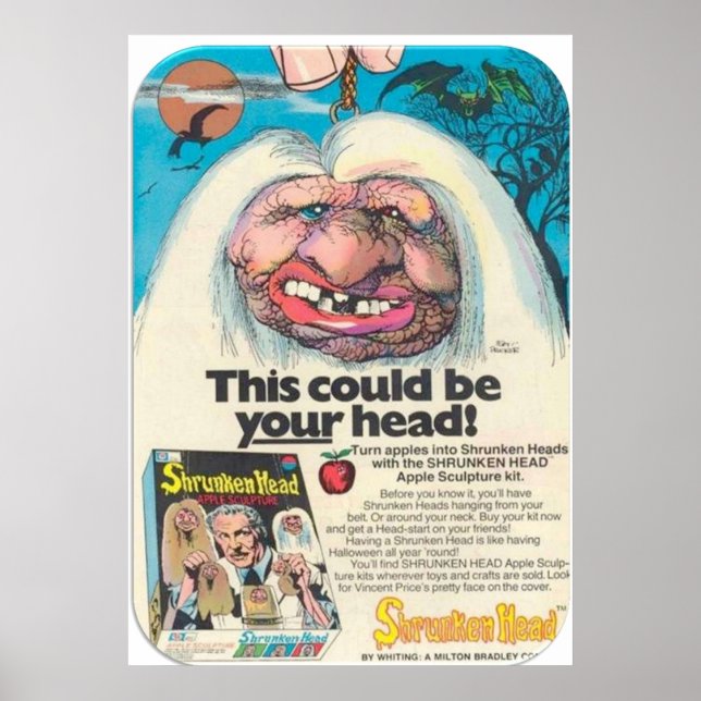 SHRUNKEN APPLE HEAD KIT POSTER (Framsidan)