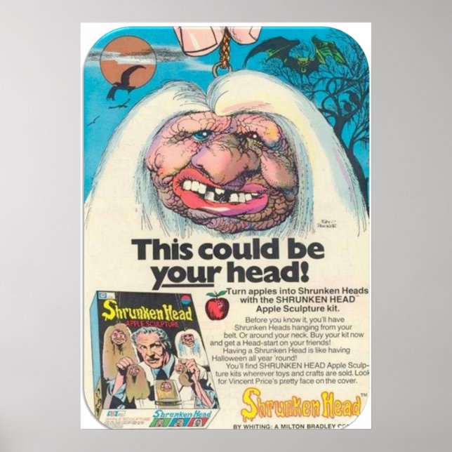 SHRUNKEN APPLE HEAD KIT POSTER (Framsidan)