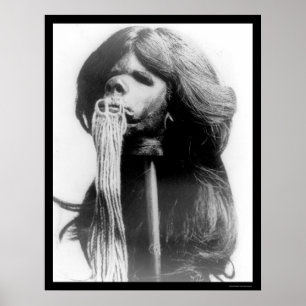 Shrunken Head i Ecuador 1894 Poster