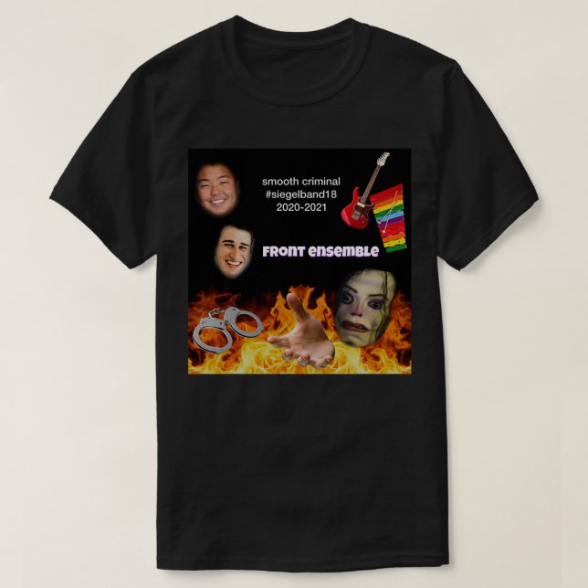 SHS Band Front Ensemble Sticker Smooth Criminal T Shirt (Design framsida)