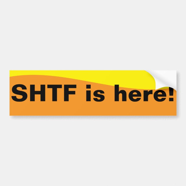 SHTF är här! Bildekal (Framsidan)