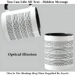 Shu Duh Fuh Kopp Funny som säger 117B Birthday Mug<br><div class="desc">Det fet mugg har en kinkig optisk illusion mönster som ger ett inte så subtilt gömt budskap - perfekt för alla som uppskattar ett rent estetiskt med en smart vrid. Vid första anblicken är det en snyggt som är gjord av geometriska slingor och kurvor.. men ser lite närmare ut och...</div>