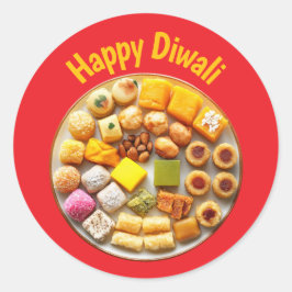 Shubh Deepavali Runt Klistermärke