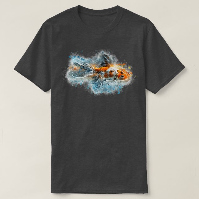 Shubunkin Carassius auratus T Shirt (Design framsida)