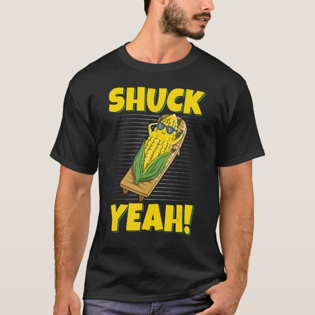 Shuck Ja Pun för en Maj Farmer T Shirt (Framsida)