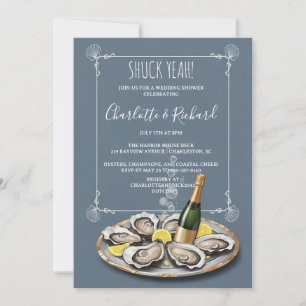 Shuck Yeah Oyster & Champagne Parbröllopsshower fö Inbjudningar