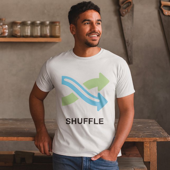 Shuffle-ikon T Shirt (Skapare uppladdad)