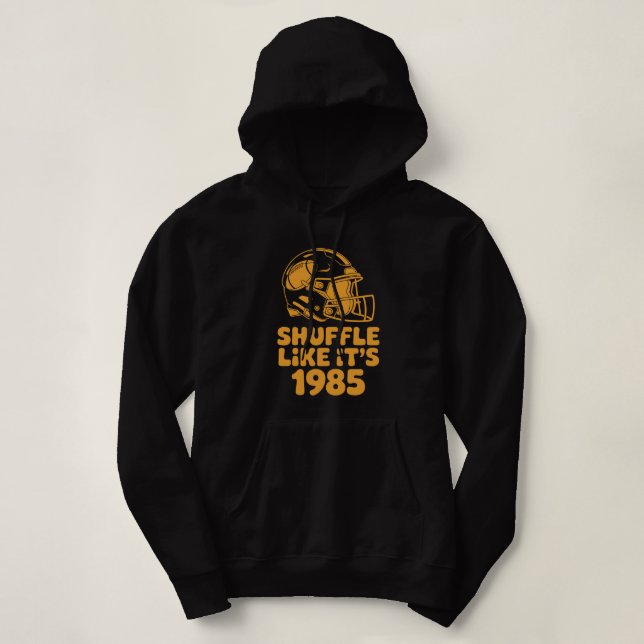Shuffle Like It’s 1985 Retro Football Helmet shirt T Shirt (Design framsida)