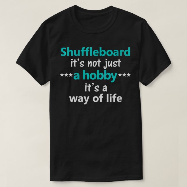 Shuffle Playe Womens Funny Shuffleboard Hobby-spel T Shirt (Design framsida)