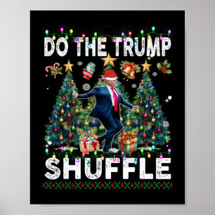 Shuffle Politiskt humor Dance Roligt Poster