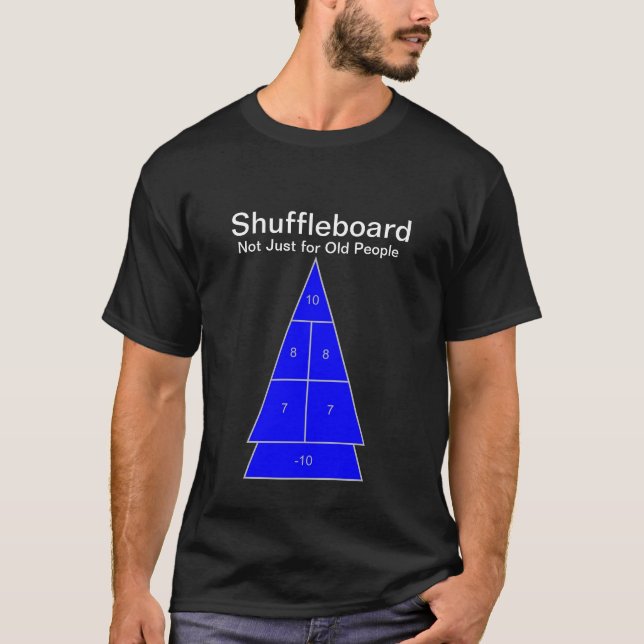 Shuffleboard - inte precis för gamla människor tee (Framsida)