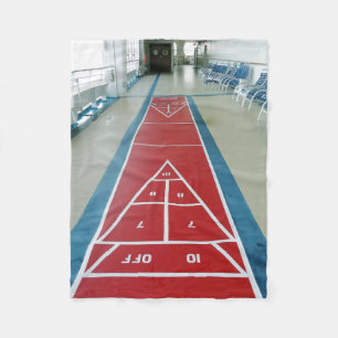 Shuffleboard ombord fleecefilt