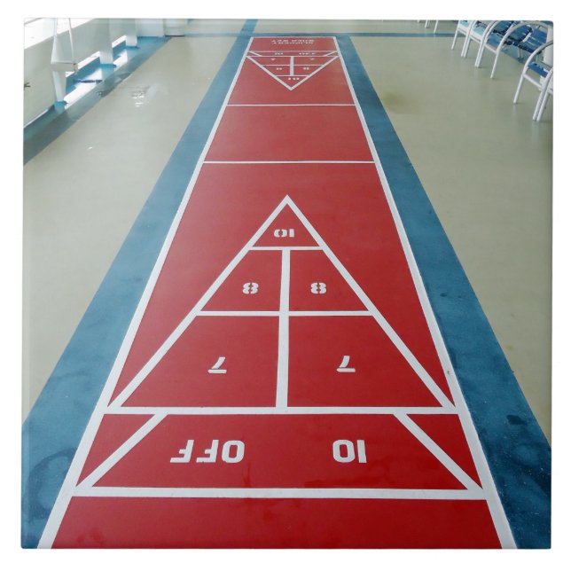 Shuffleboard ombord kakelplatta (Framsidan)