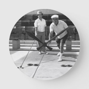 Shuffleboard Rund Klocka
