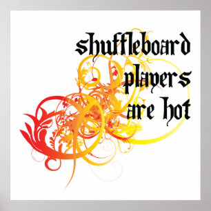 Shuffleboardspelare hoas poster