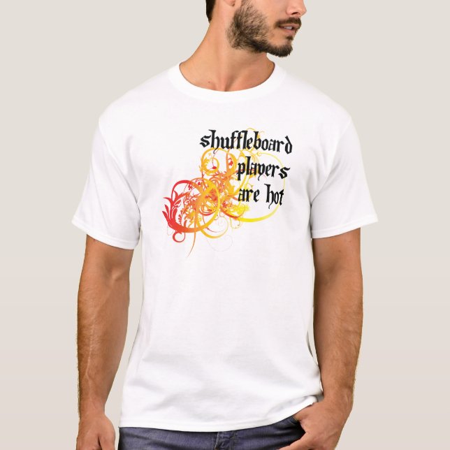 Shuffleboardspelare hoas tee (Framsida)