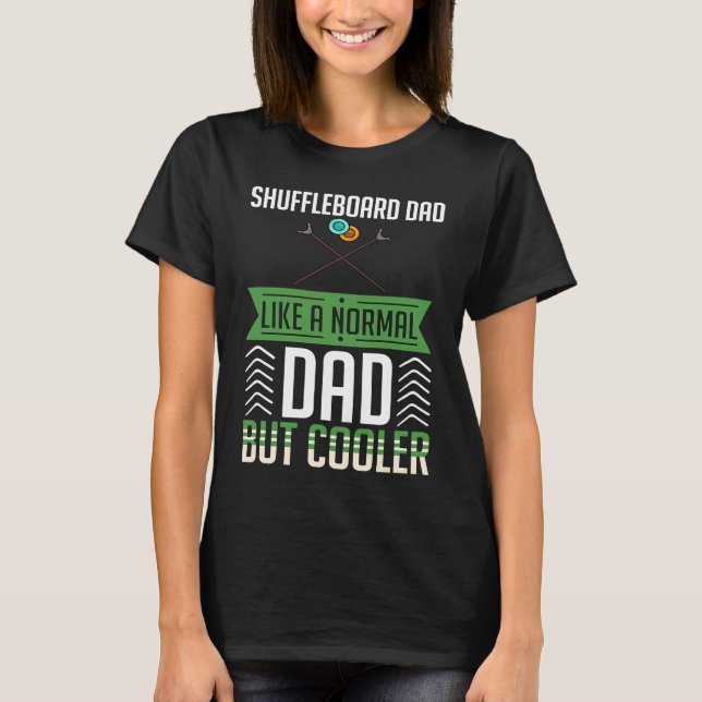 Shufflebord Spelregler Utomhusplan Sand P T Shirt (Framsida)