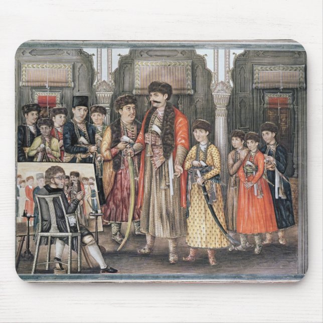 Shuja ud-daula, Nawab av Oudh och hans tio Musmatta (Framsidan)