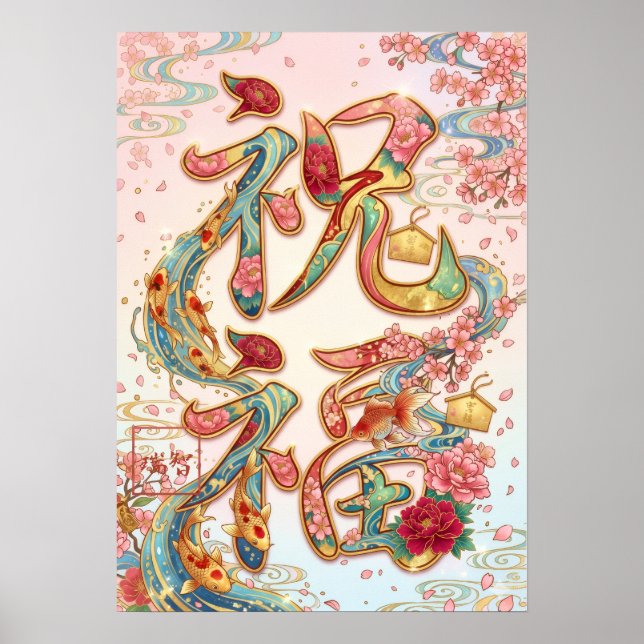 Shukufuku: Blessing & Prosperity Art260050250 Poster (Framsidan)