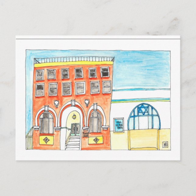 Shul på Beach Vykort (Framsida)