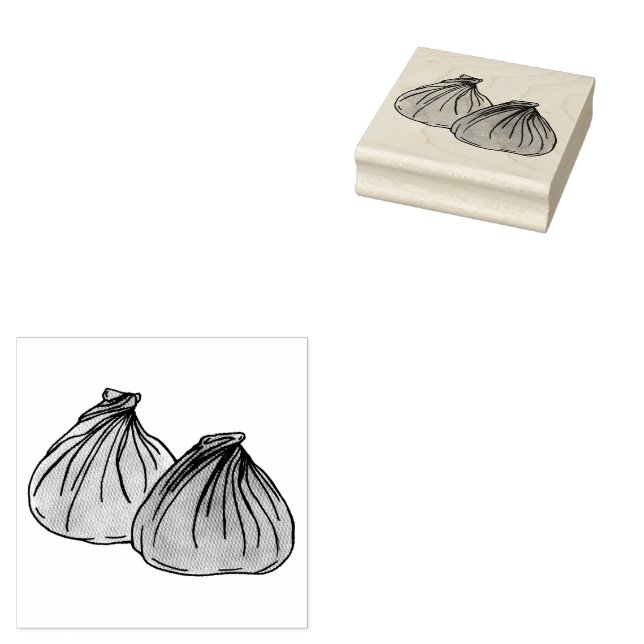 Shumai Chinese Cantonese Food Dim Sum Dumplings Stämpel (Stämplad)