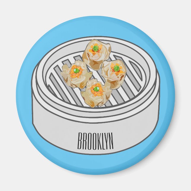 Shumai dim sum serieillustration magnet (Framsidan)