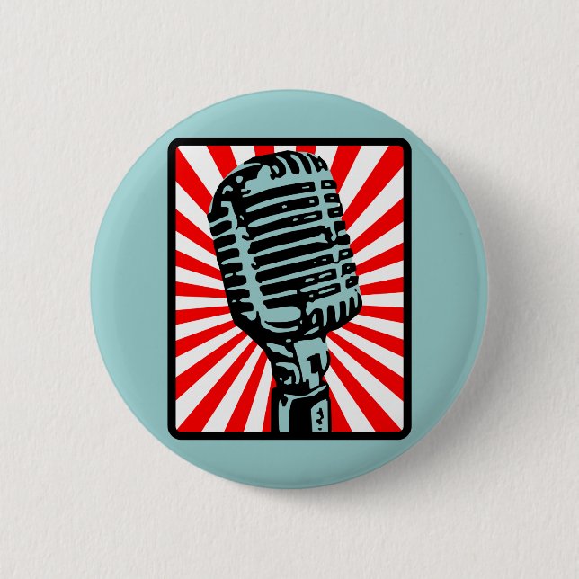 Shure 55S vintagemikrofon Knapp (Framsida)