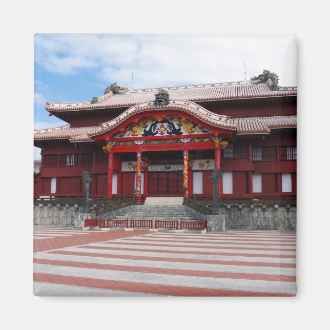 Shuri Castle i Okinawa, Japan Magnet (Framsidan)