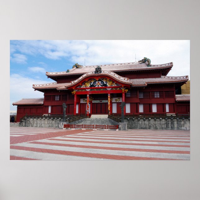 Shuri Castle i Okinawa, Japan Poster (Framsidan)