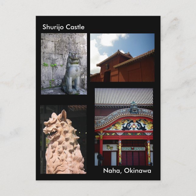 Shurijo Castle /Hälsning från Okinawa,Japan Vykort (Framsida)