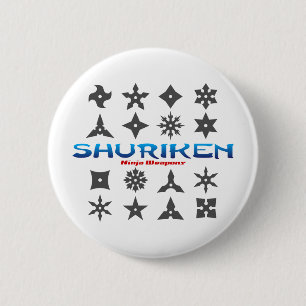 Shuriken Ninja vapen Knapp