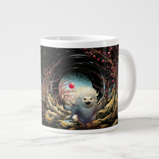 Shush Det är min tid, fantisys vit hedgehog Jumbo Mugg