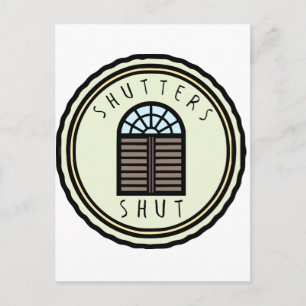 Shutters Håll käften! Vykort