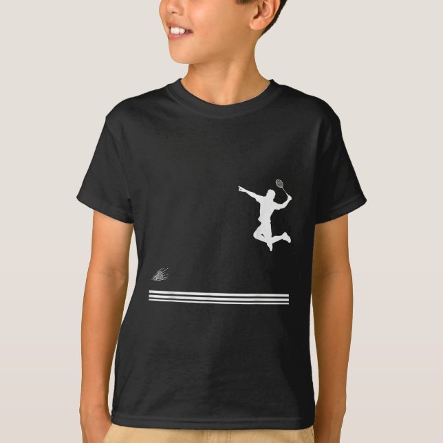Shuttle Badminton _8 T Shirt (Framsida)