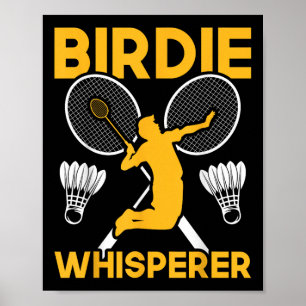 Shuttle Badminton Fågelskvallrare  Poster