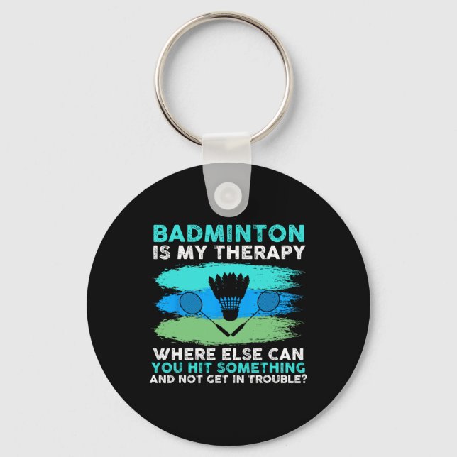 Shuttle Badminton Nyckelring (Framsida)