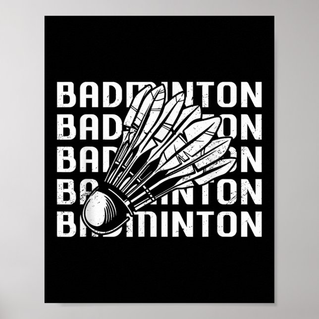 Shuttle Badminton Player 0 Poster (Framsidan)