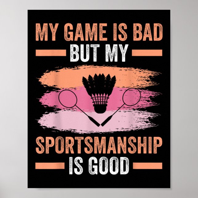 Shuttle Badminton Player 7 Poster (Framsidan)