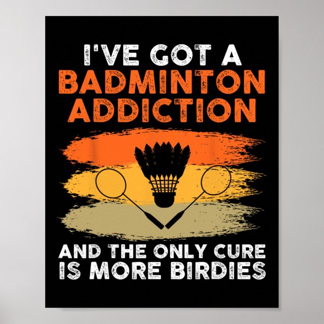 Shuttle Badminton Player 7 Poster (Framsidan)
