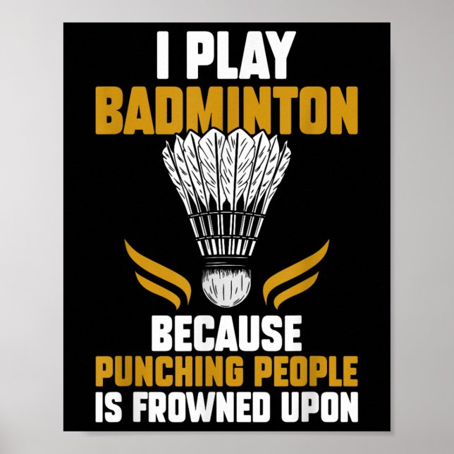 Shuttle Badminton Player _7 Poster (Framsidan)