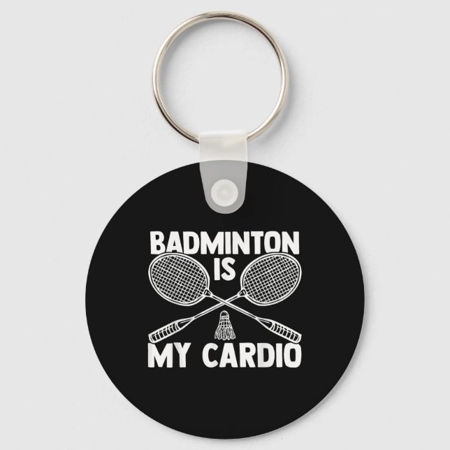 Shuttle Badminton Player 8 Nyckelring (Framsida)