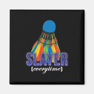 Shuttle Badminton Player-citat Magnet