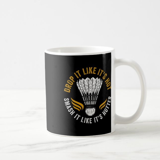 Shuttle Badminton Player Kaffemugg (Höger)