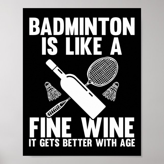 Shuttle Badminton Player Poster (Framsidan)