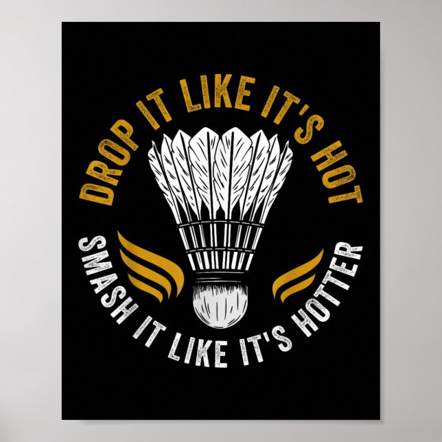 Shuttle Badminton Player Poster (Framsidan)